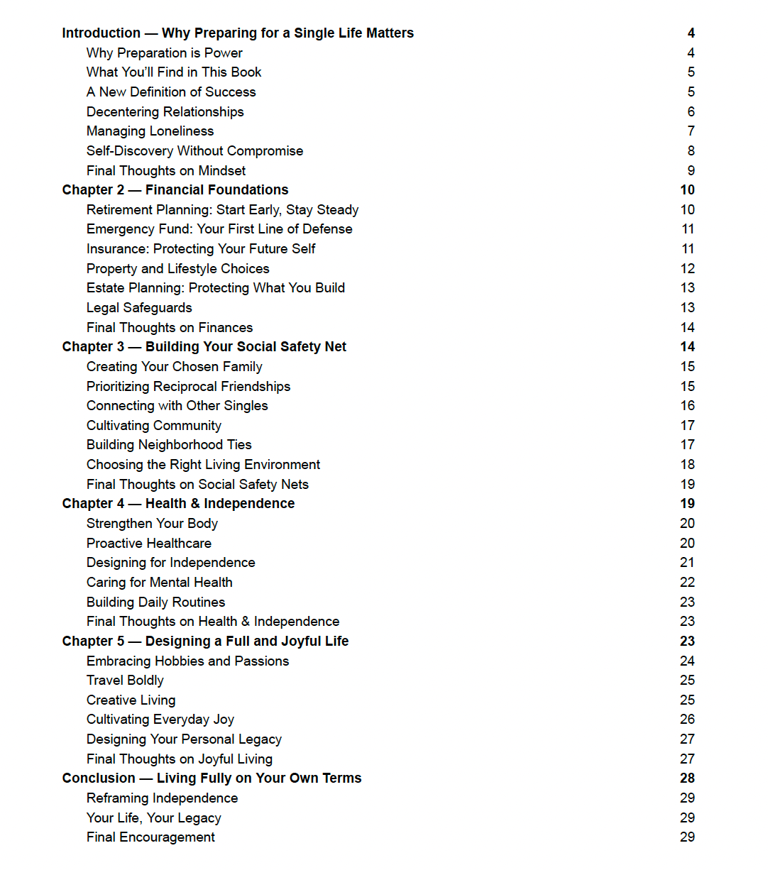 How to Prepare for a Life without a Long-term Committed Partner
